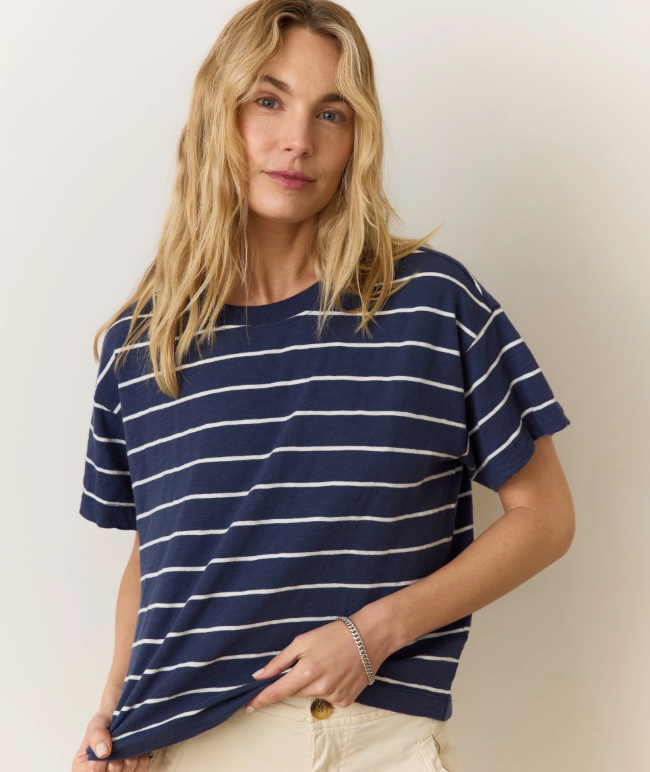 Marine Layer_Sadie_Vintage_Slub_Crop_Tee_in_Navy/White_Stripe2