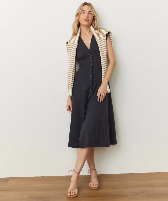 Marine Layer_Camila_Midi_Dress_in_Black1