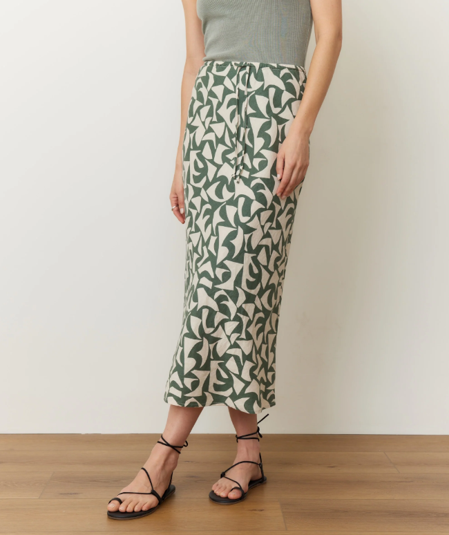 Marine Layer_Avery_Hemp_Midi_Skirt_in_Pine_Geo6