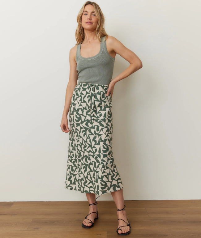 Marine Layer_Avery_Hemp_Midi_Skirt_in_Pine_Geo7